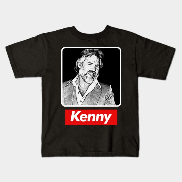 Kenny Rogers / Retro Fan Design Kids T-Shirt by DankFutura